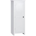 thumbnail image 1 of HOMCOM Garde-Manger de Cuisine 48 Pouces, Armoire de Rangement avec Porte de Grange, Blanc, 1 of 10