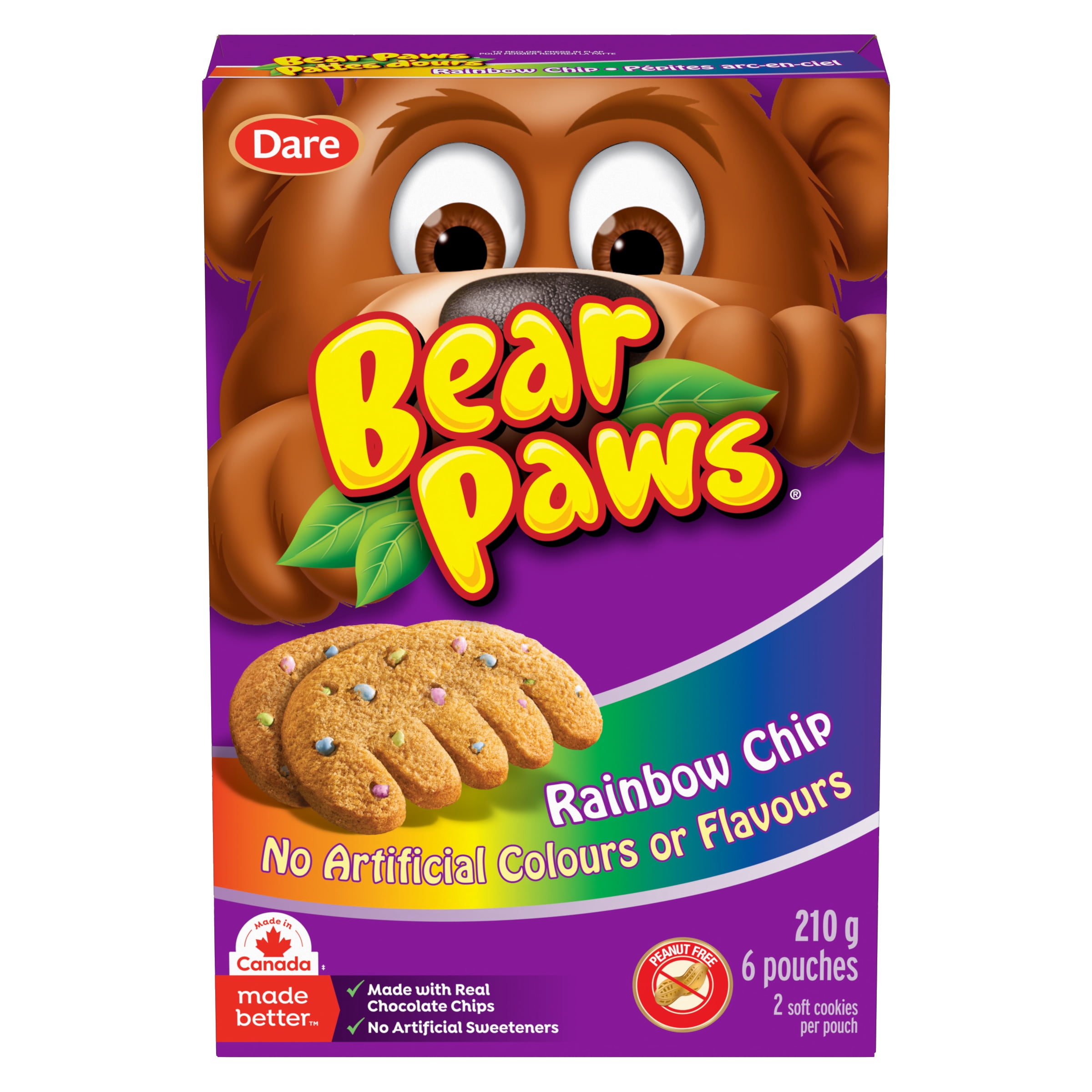 Biscuits Pattes d’ours Pépites arc-en-ciel