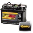 thumbnail image 1 of EverStart Auto Maxx-H6, 12 Volt, Car Battery, Group Size H6/48, 730 CCA, 1 of 6
