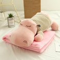 thumbnail image 2 of Big Soft Blankets for Adults Two In One Cartoon Animal Pillow With Built In Blanket Dual Purpose office Car Nap Blanket Winter Thickened Sofa Pillow With Dual Functions Fleece Throw Blanket for Couch, 2 of 9