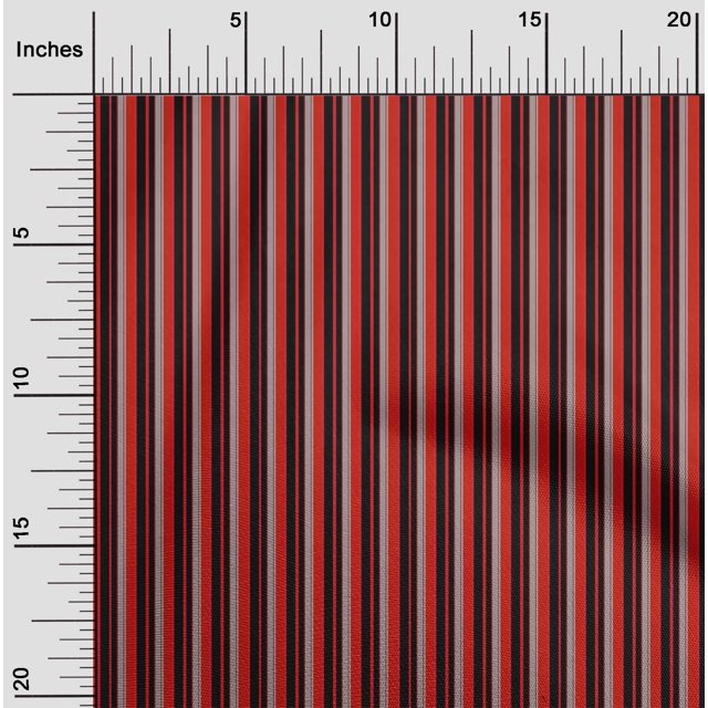 oneOone Polyester Lycra Candy Red Fabric Stripes Sewing Craft Projects Fabric Prints By Yard 56 Inch Wide