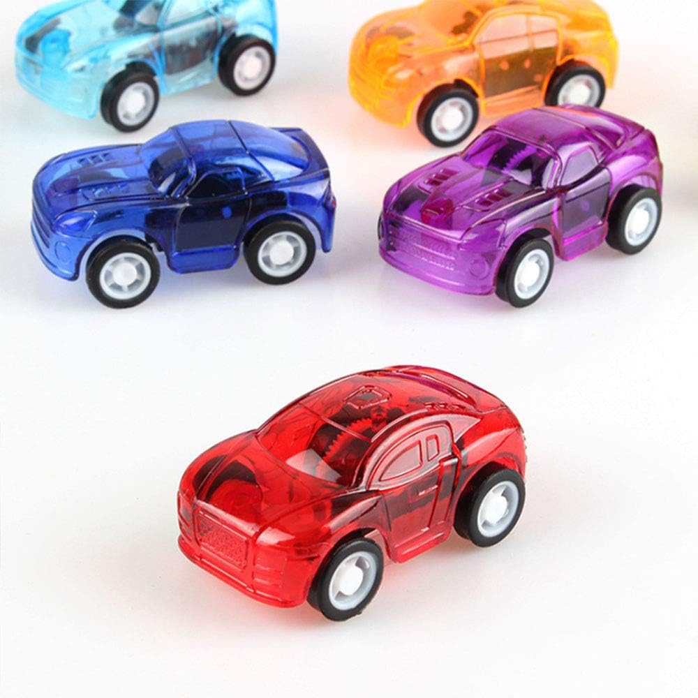 6 pièces ensemble retirer voiture alliage matériel Mini voitures de course color