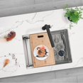 thumbnail image 2 of Stylish Undermount 25" Stainless Steel Single Bowl Workstation Kitchen Sink with 4 accs S-612W, 2 of 17