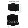 thumbnail image 2 of MesaSe Bb Clarinet Case Gig Bag Backpack Box Water-resistant 600D Foam Cotton Padding with Adjustable Single Shoulder Strap, 2 of 7