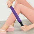 thumbnail image 2 of Purple Gear Massage Stick, Fascia Roller for Deep Muscle Relaxation, Fitness and Yoga Tool with Compact Design, Durable Plastic for Recovery and Pain Relief, 2 of 7