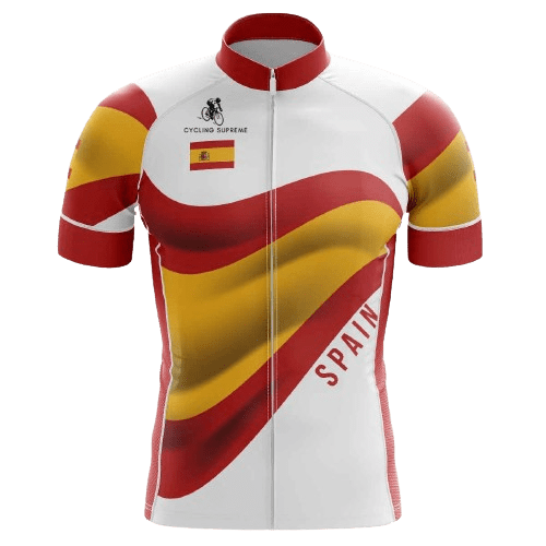 Spain Flag Men's Cycling Jersey - 3XL