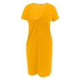 thumbnail image 2 of Weiqiqre Robe de Maternité à Manches Courtes pour Femmes Vêtements pour Femmes Enceintes Col en V Manches Courtes Robe d'Allaitement Décontractée, 2 of 9