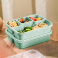 thumbnail image 4 of Birdeem 4 Compartment Lunch Box, Leak Proof Food Storage Container with Secure Lid, 8 Inch Plastic Meal Prep Snack Organizer for Kids Adults, 4 of 9