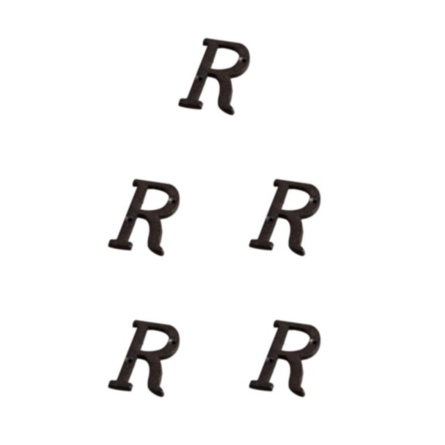 relayinert Maison Signe avec Rétro 3D Large Gamme d'Utilisations et Durable Résistant aux Intempéries Maison en Métal Numéros Rétro 3D Signe R 5Set