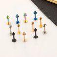 thumbnail image 2 of 12PCS 14G Surgical Steel Lip Ring Earring Stud Piercing Jewelry, 2 of 5