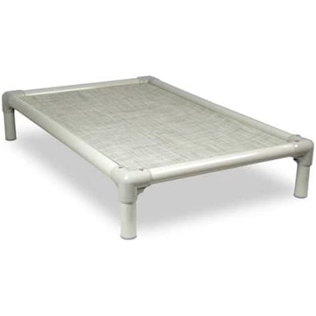 Kuranda Elevated Outdoor Bed - Almond PVC - Sunsure Textilene Fabric