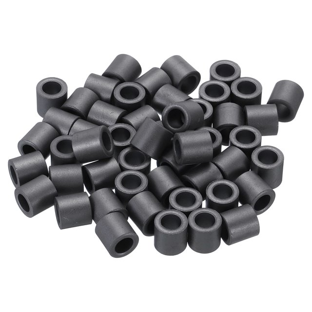 Unique Bargains Ferrite Toroid Core, Toroid Core 0.4' ODx0.2' IDx0.4' H, Black 50 Pack