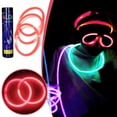 thumbnail image 3 of Premium Glow Sticks 100pc With Unique Connectors，Party Supplies Glow 12Hours 1ml, 3 of 5