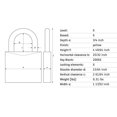 thumbnail image 2 of ABUS Cadenas de Verrouillage KD Yellow Manille de 1/4 Po de Diamètre 3 Po", 2 of 5