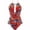 Red, variant on FcBaudy Womens Swimsuits One Piece Swimsuit Women Plus Size Swimsuit for Women Tankini Swimsuits for Women Ladies Sexy Swimsuit Print Swimsuit Bathing Suit Bandage Bikini Women Swimsuit
