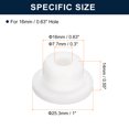 thumbnail image 3 of Unique Bargains 6 Pcs White Plug Holes, T17 Rubber Button Plug for 16mm/0.63' Hole, 3 of 6