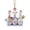 A, variante sur Binwennn Décoration d'Arbre en Acrylique Style Jeu de Quilles Rond Souvenirs de Noël Bonne Décoration de Noël Suspend Voiture Œufs de Pâques Décoratifs pour Artisanat Travail Guirlande Forme avec Attaches Guirlande d'Escalier