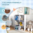 thumbnail image 4 of Qaba Shelf Toy Storage Cabinet for Children's Room, Playroom, Hallway, 4 of 10