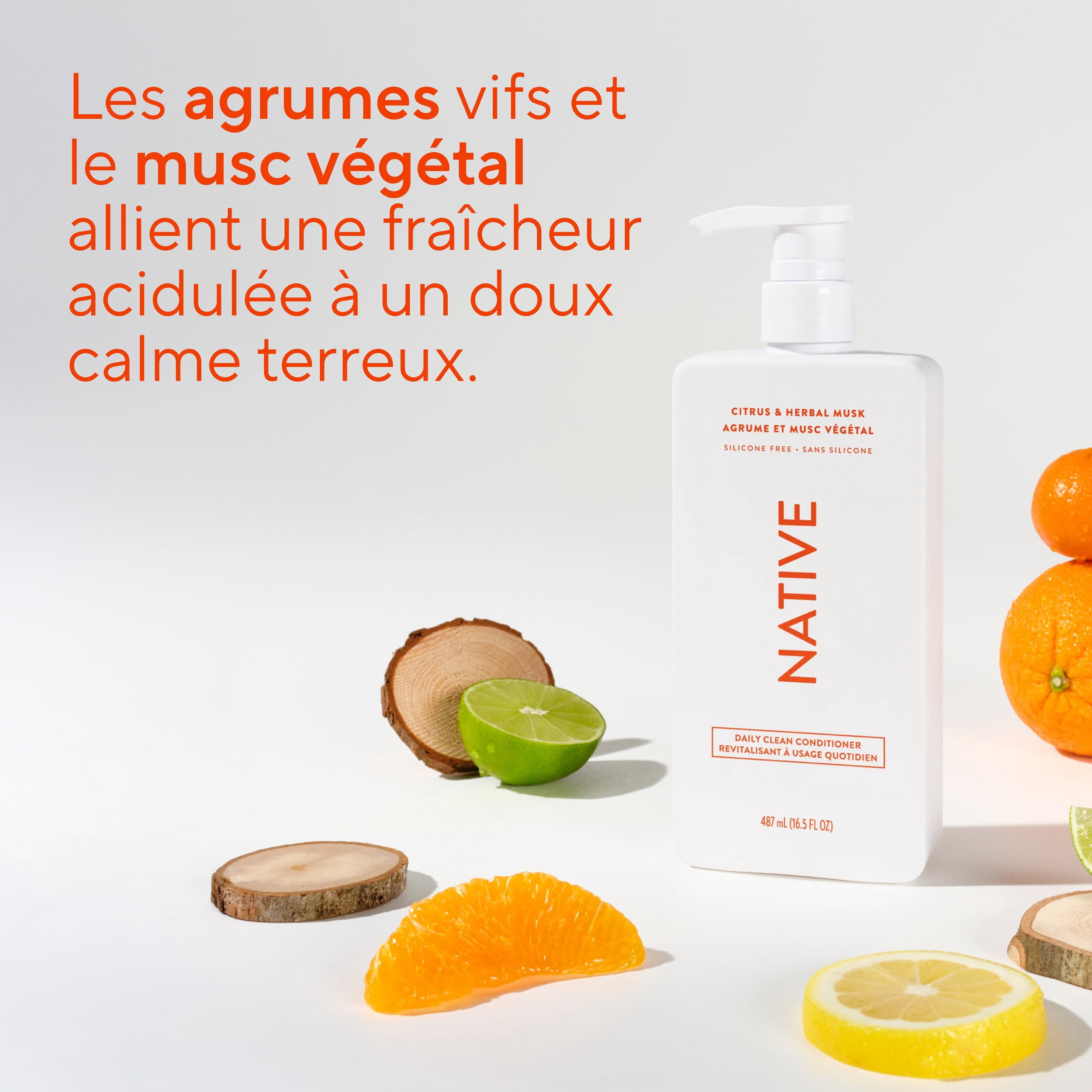 Native Daily Clean Conditioner Citrus & Herbal Musk 487mL