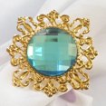 thumbnail image 1 of ZiDeTang 100pcs Rhinestone Metal Napkin Ring Acrylic Napkin Holder, 1 of 3