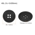 thumbnail image 2 of Unique Bargains Black Resin Round 4-Hole Sewing Buttons (100 Pack), 2 of 5