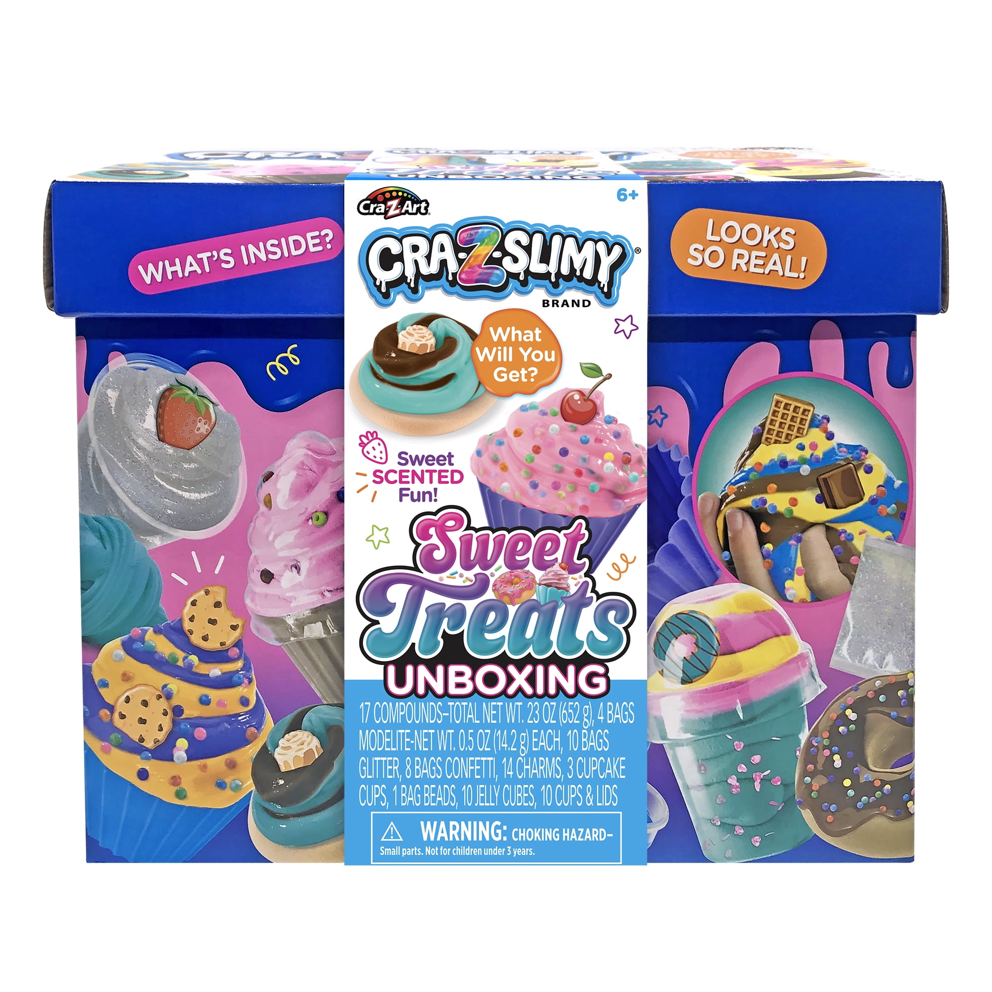 CRA-Z-SLIMY Unboxing Sweet Treats Slime Kit, For Ages 6+. Great