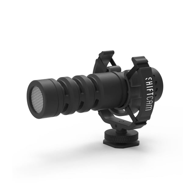Microphone directionnel ShiftCam ProMic Shotgun pour appareils mobiles - Noir
