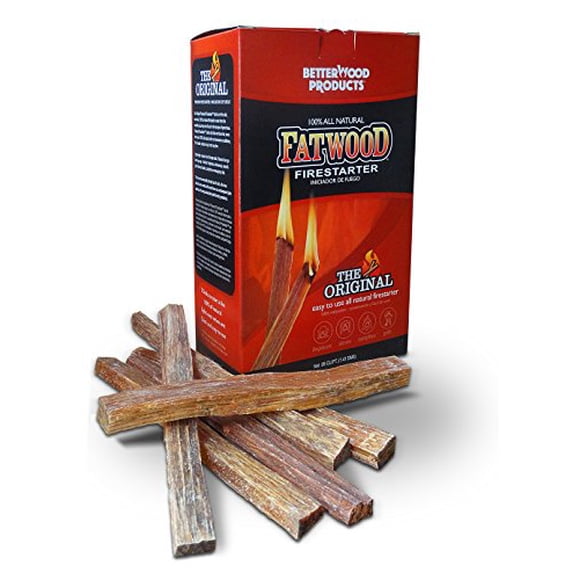 Better Wood Products Fatwood Firestarter Box, 2-Pounds