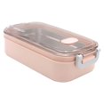 thumbnail image 1 of EGNMCR Microwave Lunch Box Japanese Wood Bento Box 2 Layer Container Storage New dish towel, 1 of 2