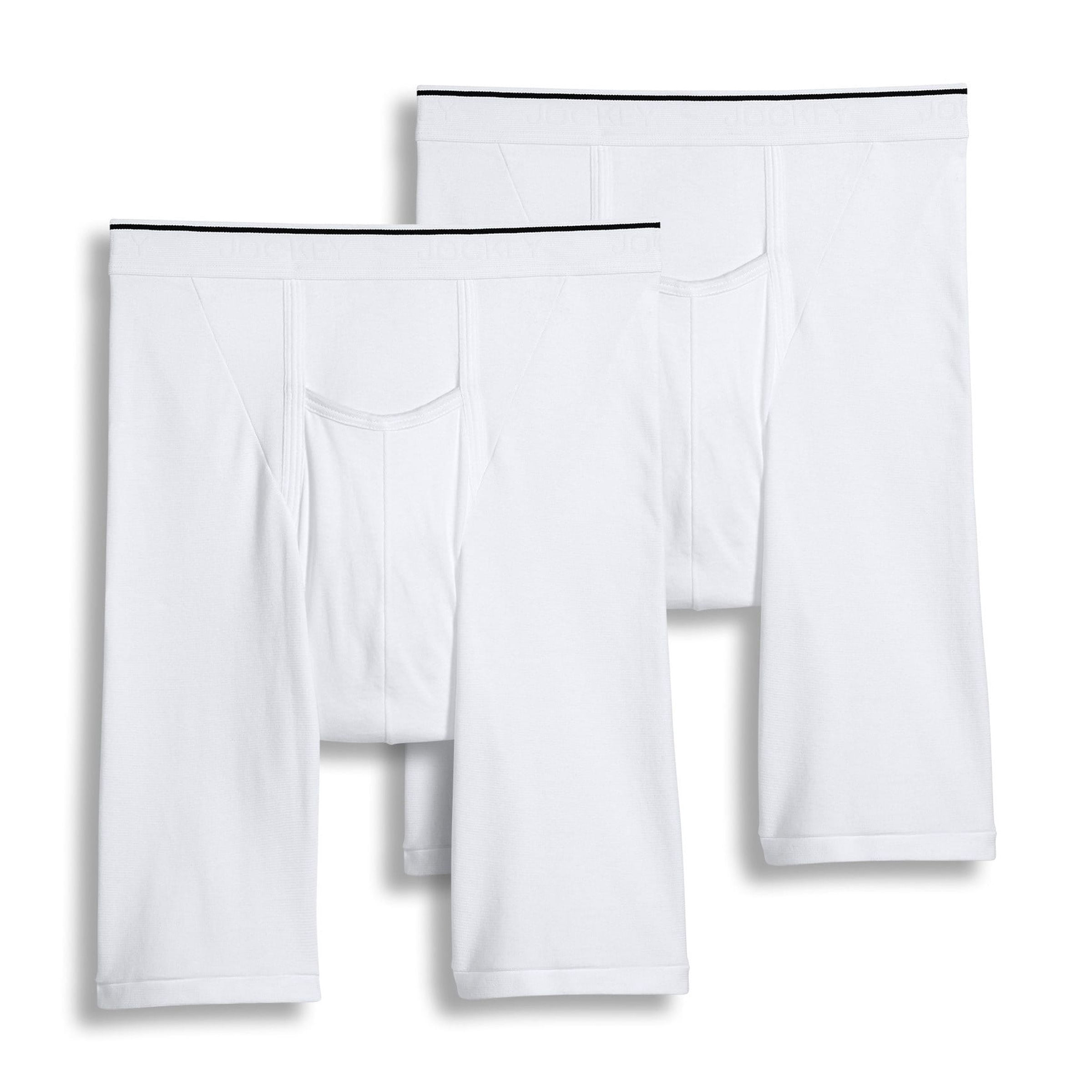 Jockey Caleçon Mi-Cuisse pour Hommes avec Pochette 10 Po - Lot de 2
