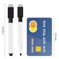 thumbnail image 3 of Magnetic Whiteboard Pen Erasable Marker, 192Pack Whiteboard Markers Dry Erase Marker with Eraser Cap Black, 3 of 6