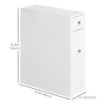 thumbnail image 3 of HOMCOM Bathroom Storage Cabinet, Narrow Toilet Paper Cabinet with Drawers, 3 of 10