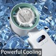 thumbnail image 4 of JZCHUNTOY Ice Sensation Handheld Fan, Portable Wearable Neck Hanging Design, Digital Display, Strong Airflow, Rechargeable Mini Fan for Outdoor Activities, Travel, Camping, Office and Daily Use, 4 of 9