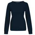 thumbnail image 4 of Yuyuzo 2025 Automne Chandail Sport Uni pour Femme Décontracté Ample à Col Rond Raglan à Manches Longues Chandail Tunique Hauts Bleu Foncé A1, 4 of 5