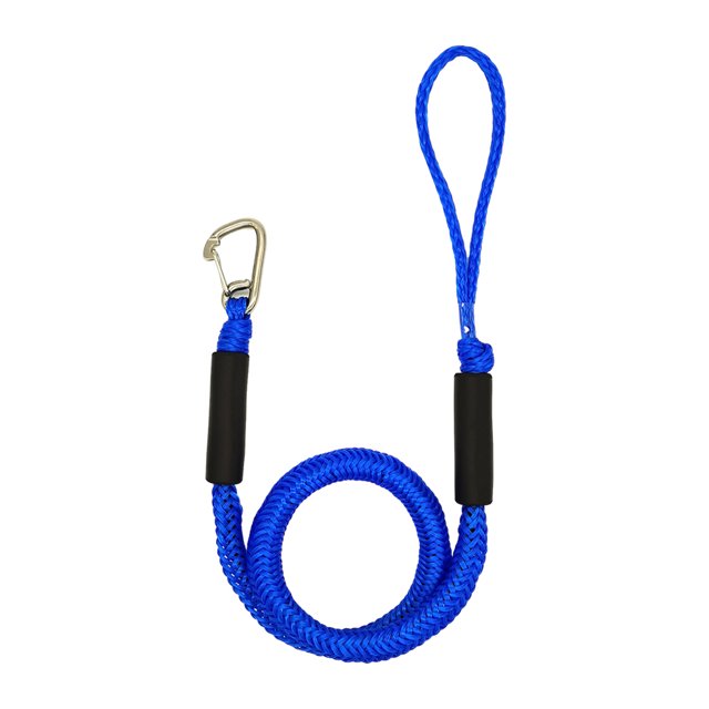 Thinsony 2x Expandable Elastic Marine Rope Durable And Sturdy Dock Line With Hook Rustproof Dock Line Rope blue 1 Pc