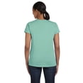 thumbnail image 2 of Hanes ComfortSoft T-Shirt à Col Ras du Cou en Jersey Coupe Décontractée pour Femmes, G, Menthe Claire, 2 of 3