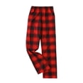 thumbnail image 4 of LUXUR Ladies Elastic Waist Trousers Comfy Home Lounge Pant Red Child 8-9Y, 4 of 8