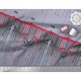 thumbnail image 2 of Soimoi Gray Poly Georgette Fabric Umbrella & Wild Animal Skin Print Fabric by The Yard 42 Inch Wide, 2 of 3