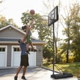 thumbnail image 2 of Gymax Système de Panier de Basketball Portable à Hauteur Réglable, Roues Arrière Incassables, 2 of 10