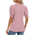 thumbnail image 3 of Économies d'Été Kcavykas Blouses pour Femmes, Hauts Imprimés Mode pour Femmes Manches Courtes Blouse Amusante Col Rond T-Shirt Débardeur, 3 of 4
