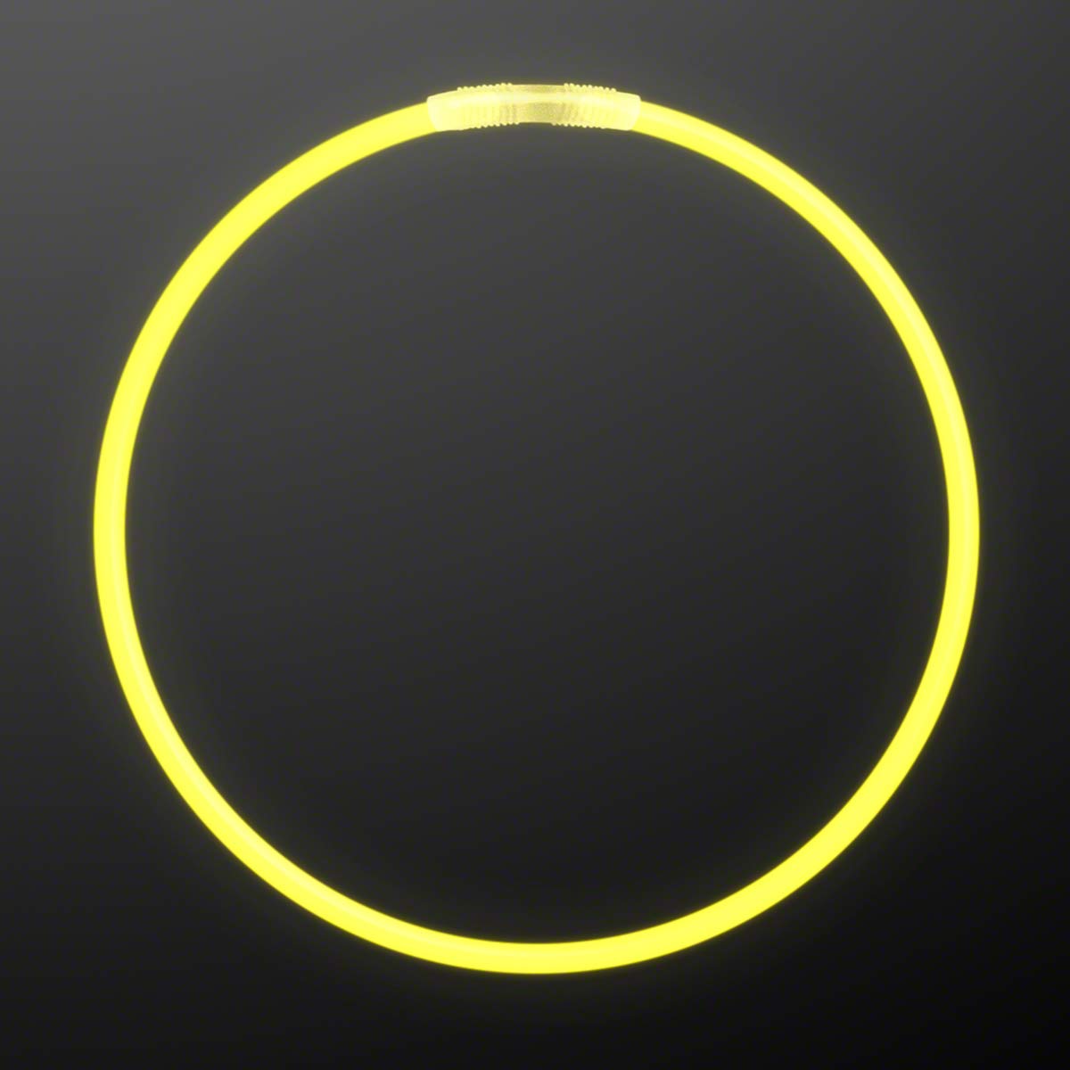 FlashingBlinkyLights 50 22" Premium Glow Stick Necklaces in Yellow