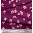 thumbnail image 3 of Soimoi Silk Fabric Magnolia Floral Fabric Prints by Yard 42 Inch Wide, 3 of 3