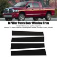 thumbnail image 3 of B C Pillar Post Trim,4pcs Black Pillar Posts Door Trim B Pillar Posts Door Window Trim Car Window Decoration Replacement For, 3 of 8