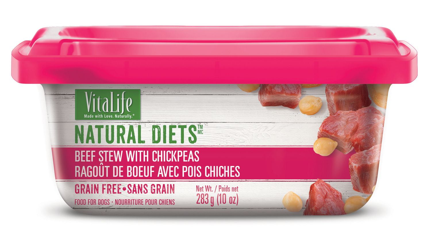 VitaLife Natural Diets Dog Food Beef Stew with Chickpeas