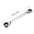 thumbnail image 2 of Unique Bargains Double Box End Ratcheting Wrench (10x11mm) Metric 72 Teeth 12 Point Ratchet Spanner Tools, CR-V, 2 of 5