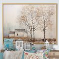thumbnail image 1 of Designart Large Tree Natural framed wall art, Rustic Farmhouse Tree Scenery , Trees framed wall art decor, Brown Natural framed wall art, 44x34 inches Natural brown color Frame, 1 of 5