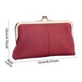 thumbnail image 4 of Sentmoon Sac à Bandoulière Petit Sac à Bandoulière pour Femmes Sac à Pince en Cuir Long Sac à Main Portefeuille en Cuir Prépuce Sac de Rangement Grande Capacité Sac pour Femmes, 4 of 5