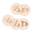 thumbnail image 1 of Wood Discs, Glossy Exquisite Widely  Unfinished Wood Cutout  For Crafts For DIY For Painting, 1 of 8