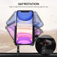 thumbnail image 4 of CYCLINGBOX Support de Téléphone Mobile de Bicyclette en Alliage d'Aluminium Surélevé Rotation à 360° Support de Téléphone de Moto Réglable Support de Téléphone pour Rétroviseur pour Vélo de Montagne Vélo de Route, 4 of 7