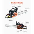 thumbnail image 3 of KFFKFF Gas Chainsaw, 58CC 20" 3.22HP, Fuel-Operated Chain Saw, Portable Gas Chainsaws for Wood and Branch Slicing, Tree Shaping, Clearing Land, and Forestry Tasks, 3 of 9